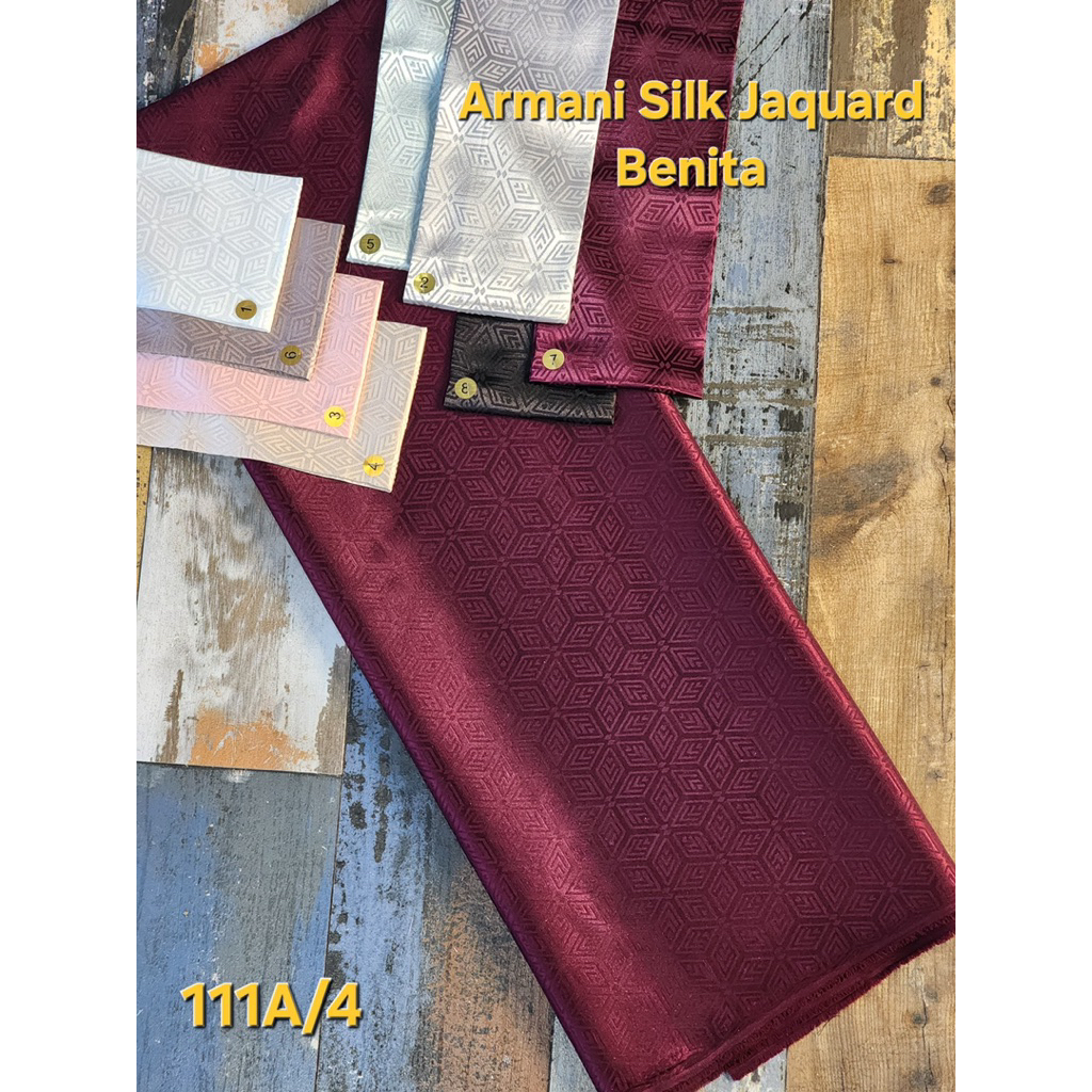 NEW ARMANI SILK JACQUARD/BAHAN KAIN ARMANI JACQUARD MOTIF