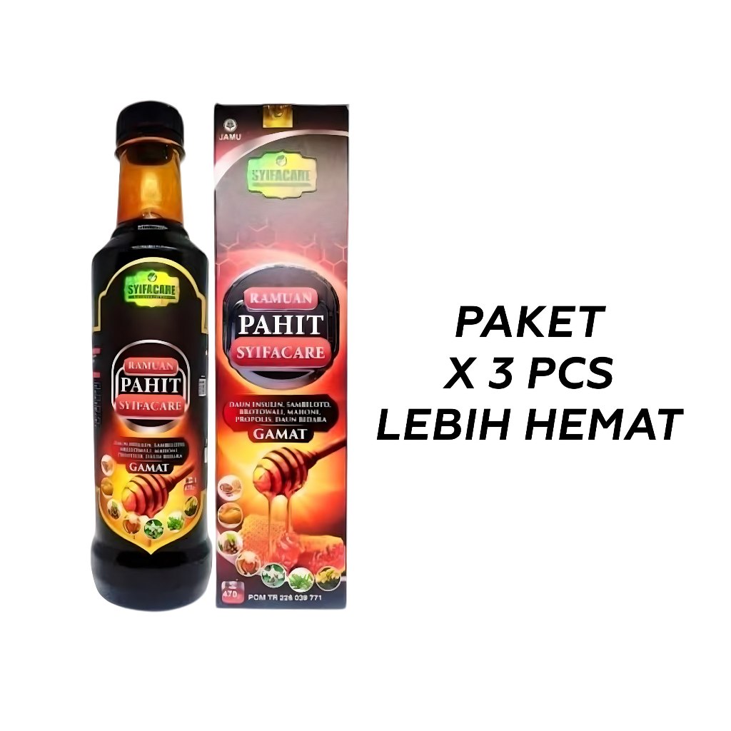 

3 PCS Ramuan Pahit Syifacare Madu Hitam Pahit 470gr Original