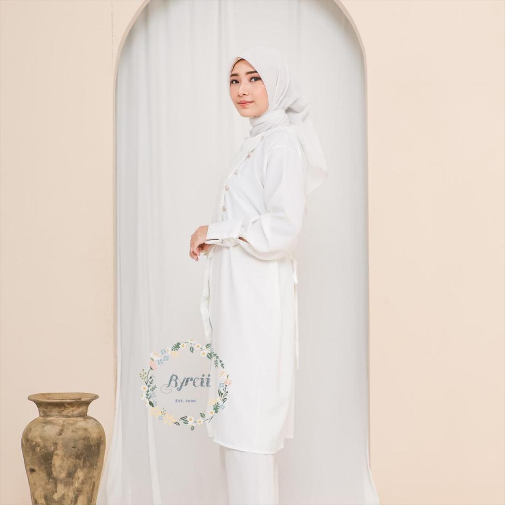 Tunik Cewek OOTD Hangout Cocok Untuk Acara Kasual Trendy Model Korea Muslimah Terlaris Fashion Cewek