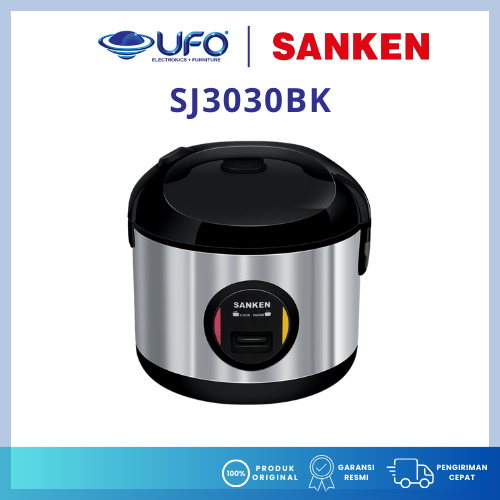 Sanken Rice Cooker Stainless 2L SJ3030BK