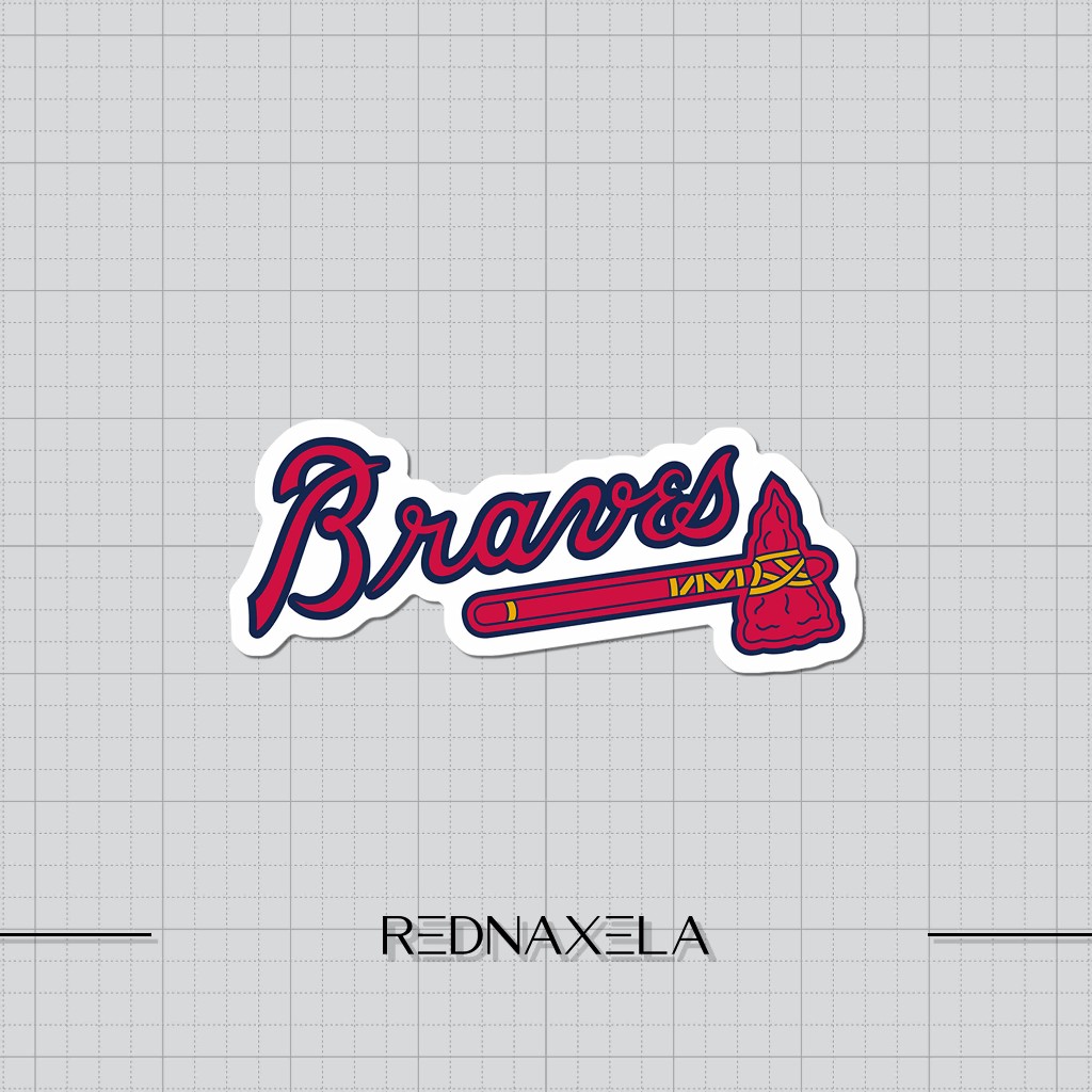 

Stiker Vinyl Atlanta Braves Logo #1 Baseball Stiker Koper Outdoor Stiker Laptop Waterproof Sticker