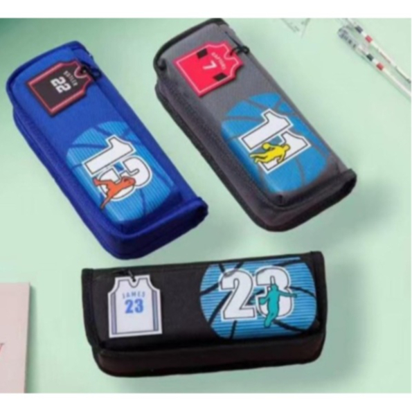 

Tempat Pensil Resleting Bahan Kanvas 2 Sekat /