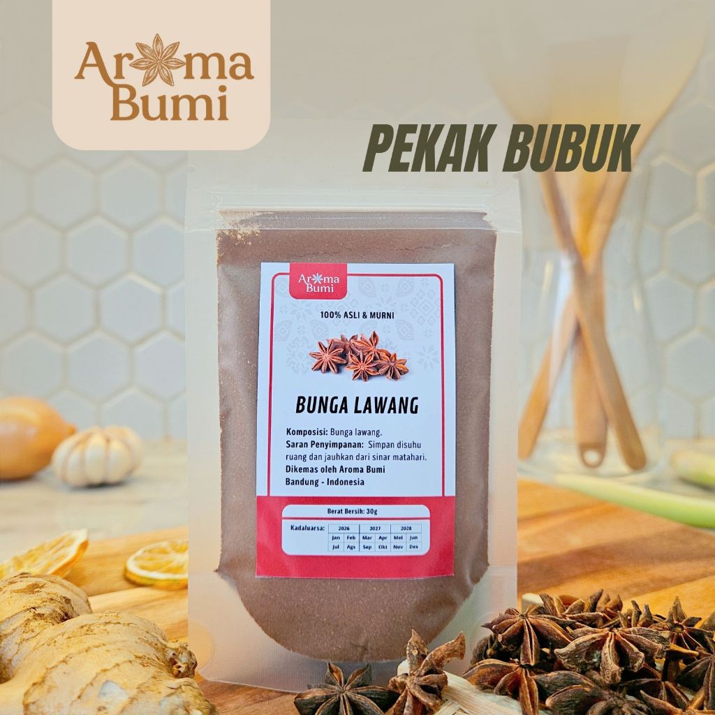 

Aroma Bumi - Pekak Bubuk Star Anise Powder Rempah Premium Murah