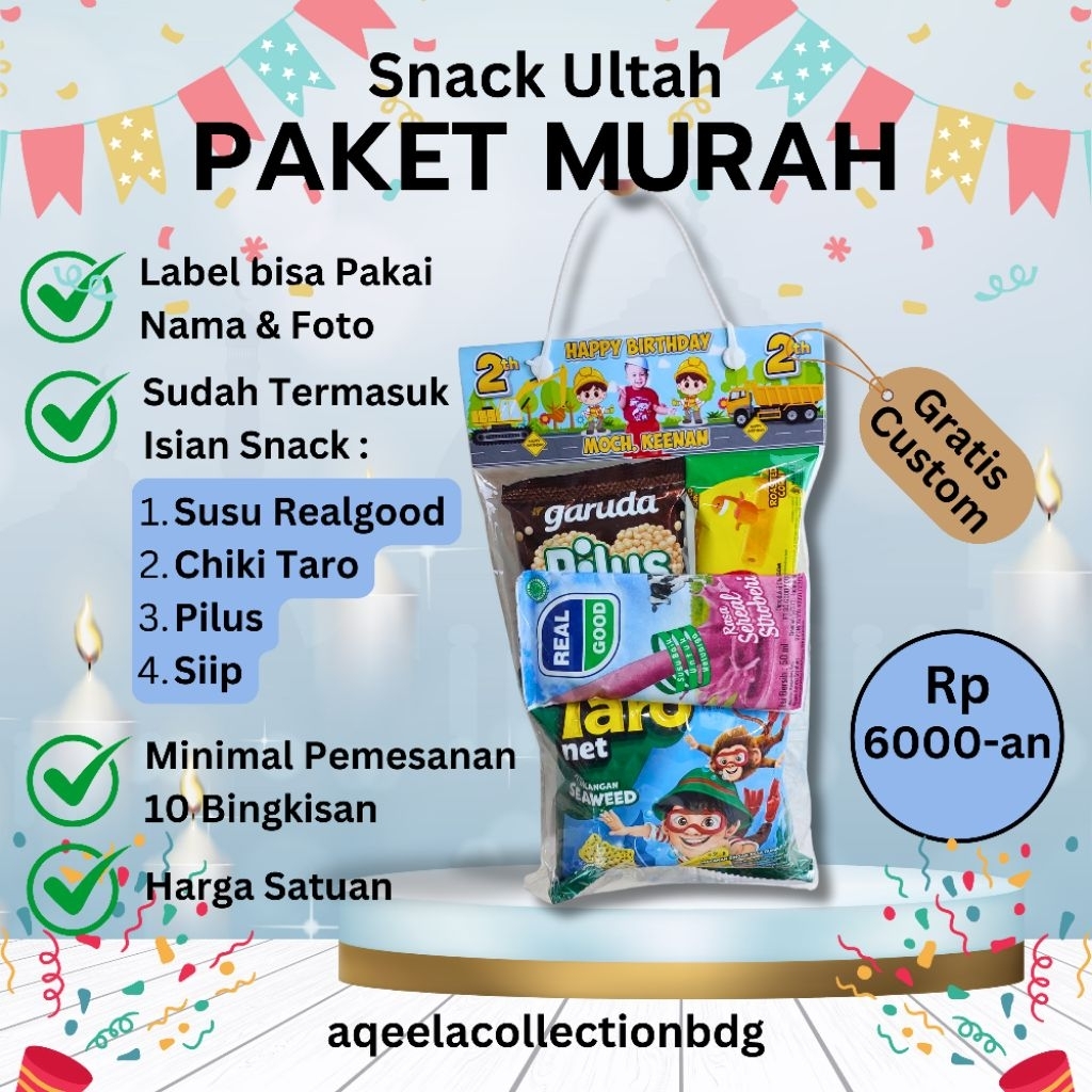 

SNACK ULTAH - PAKET MURAH