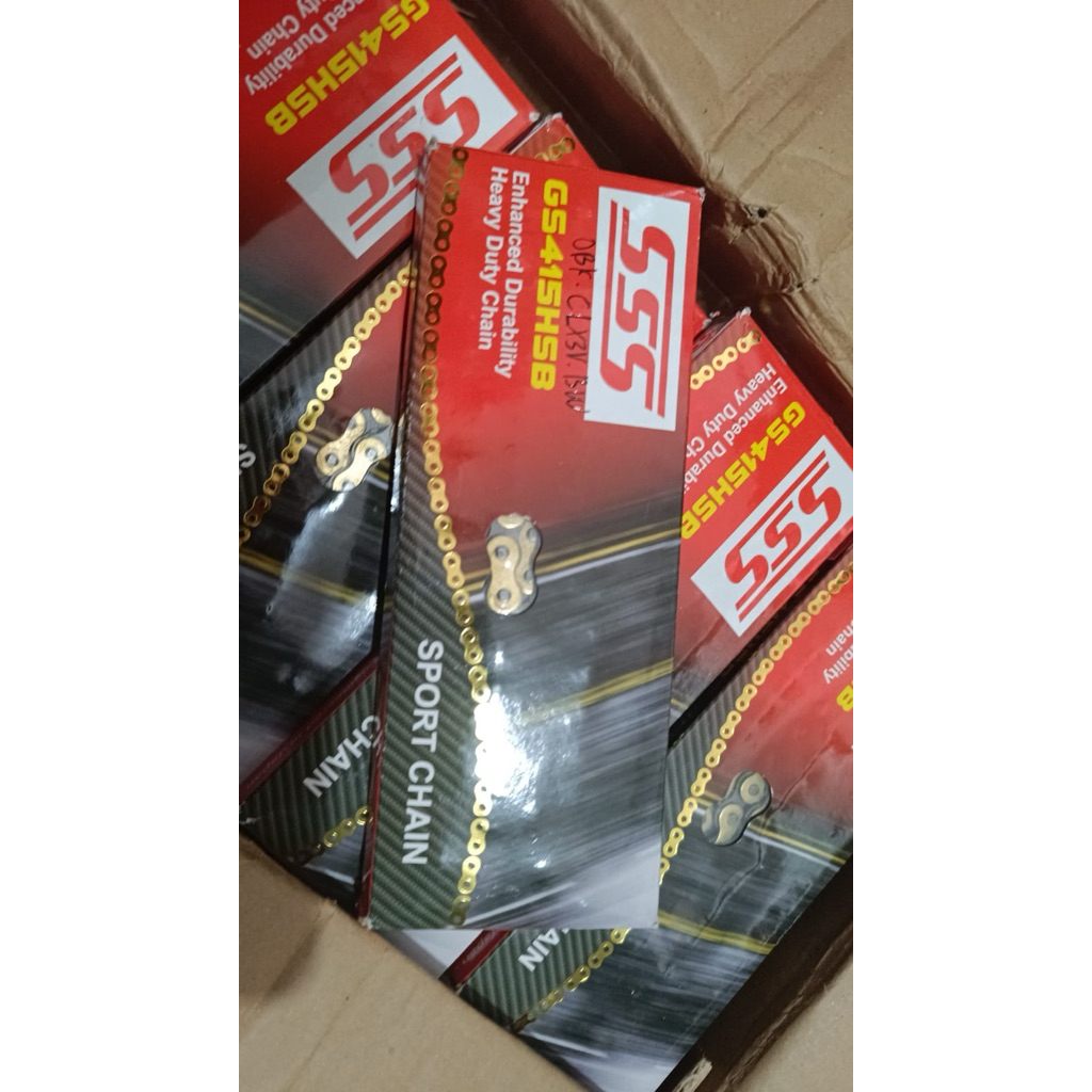 Rantai triple s 415 hsb gold asli ori