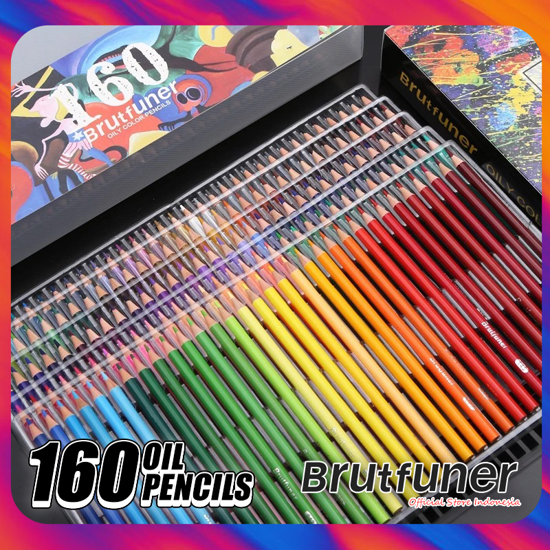 

Brutfuner Original Pensil Warna 160 Colors Oily