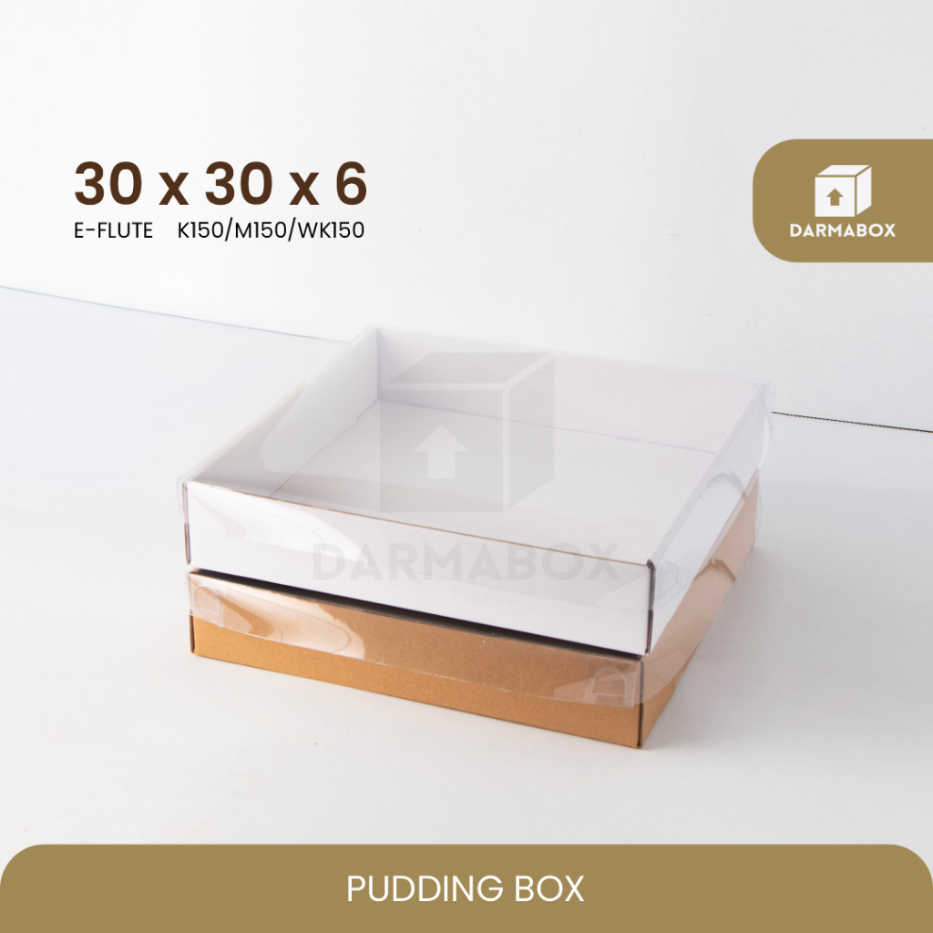 

Box Mika 30x30x6 Kemasan Pudding/Hantaran Nikah/Cake/Kotak Nasi/Hampers/Kardus/Box