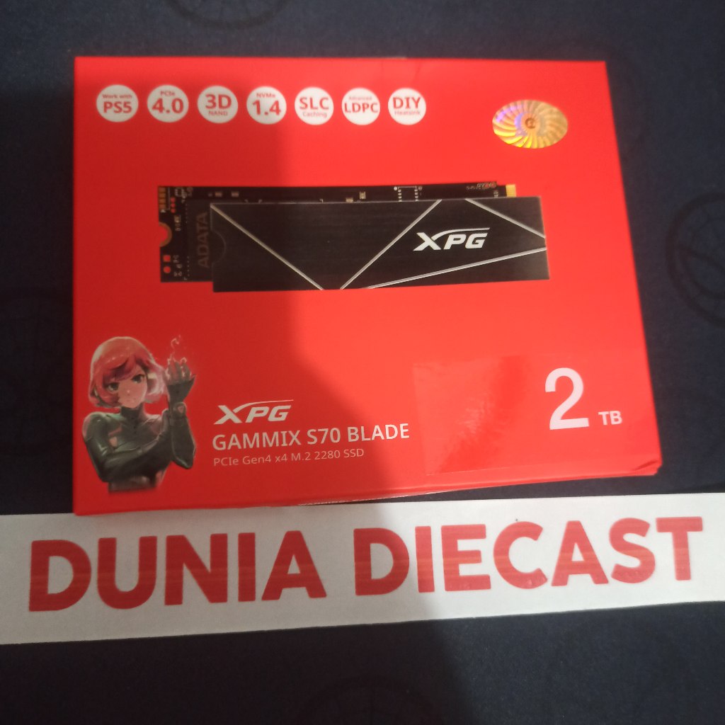 SSD NVME Gen4 M2 2280 Adata XPG Gammix S70 Blade 2Tb Bisa untuk PS5 Garansi 5 Tahun