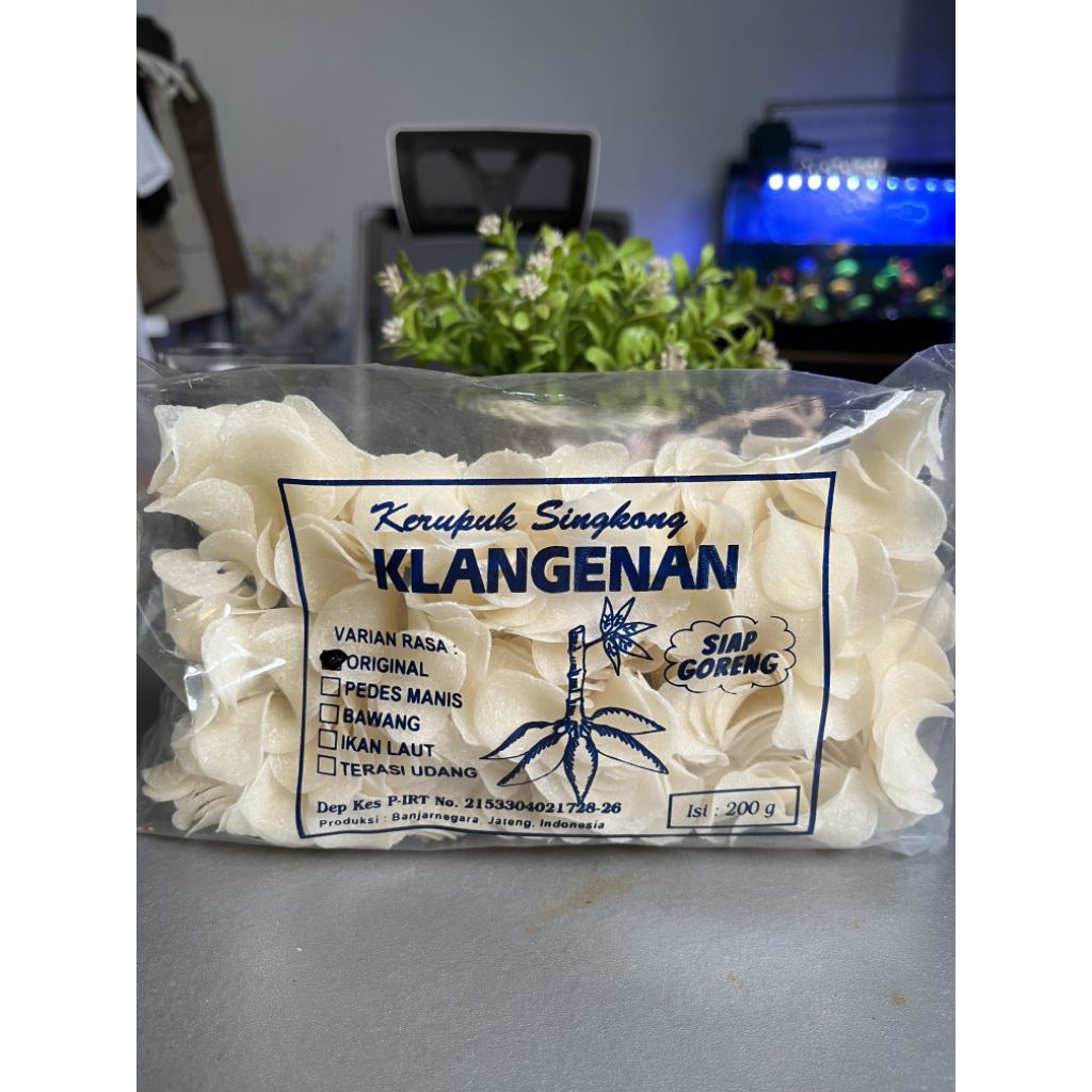 

krupuk singkong koin rasa original asin gurih mentah