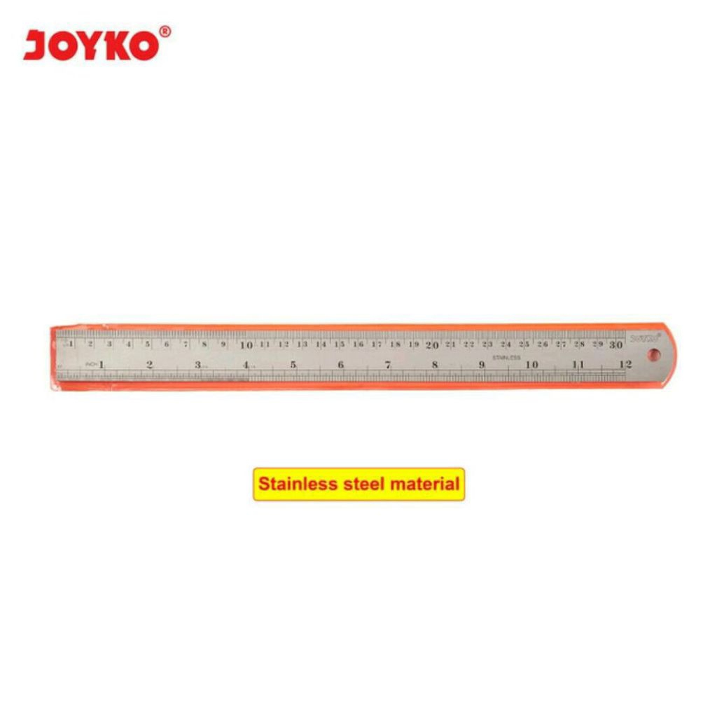 

Joyko RL-ST30 | Ruler Stainless Steel 30cm | Penggaris Besi 30cm | Mistar