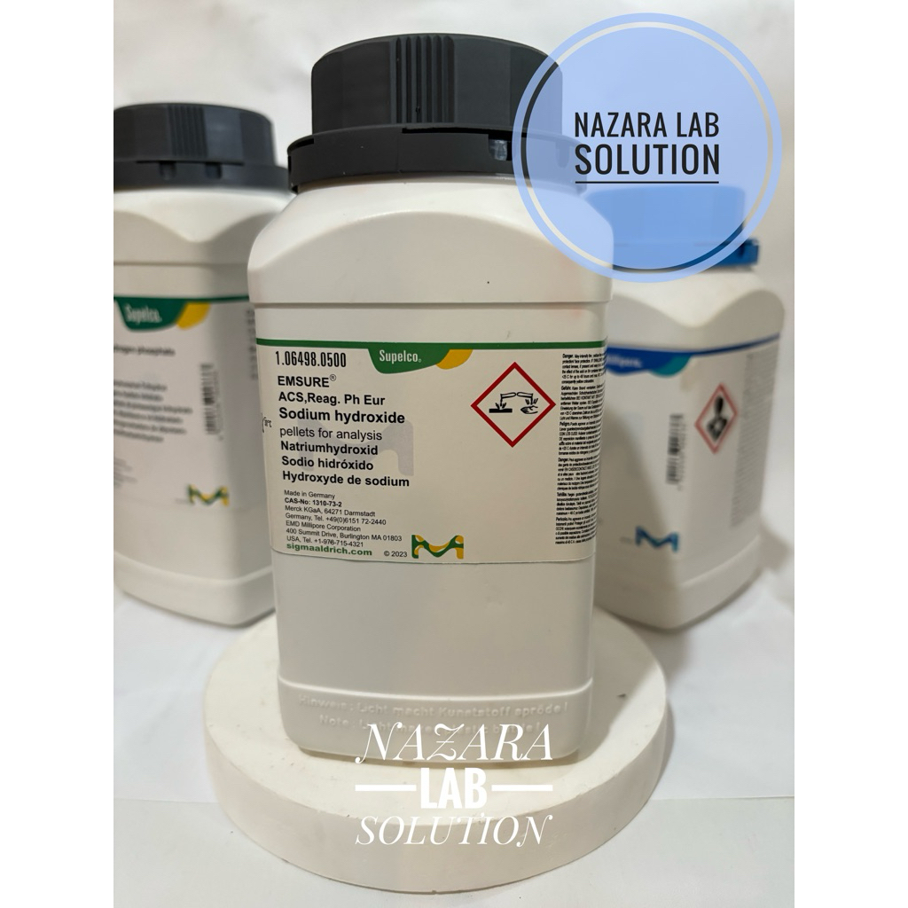 Sodium Hydroxide 500GR / Natrium Hidroksida / NaOH , Merck 106498