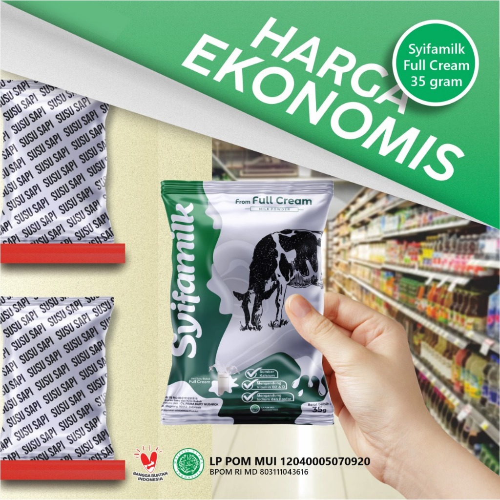 

Susu Syifamilk Sachet 35gr 1 renteng isi 10 Sachet