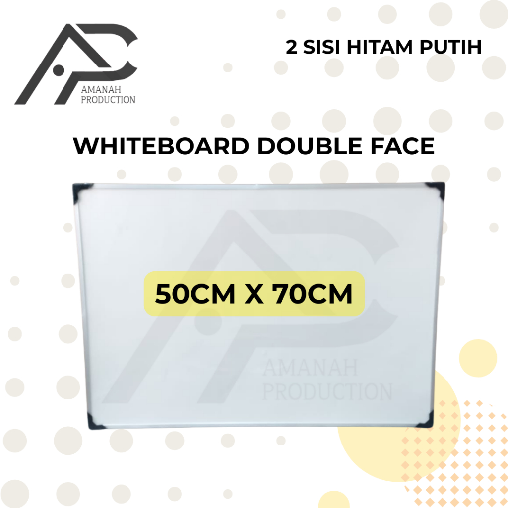

Papan tulis whiteboard 50 x 70 | Whiteboard Doubleface 2 sisi 50 x 70 cm