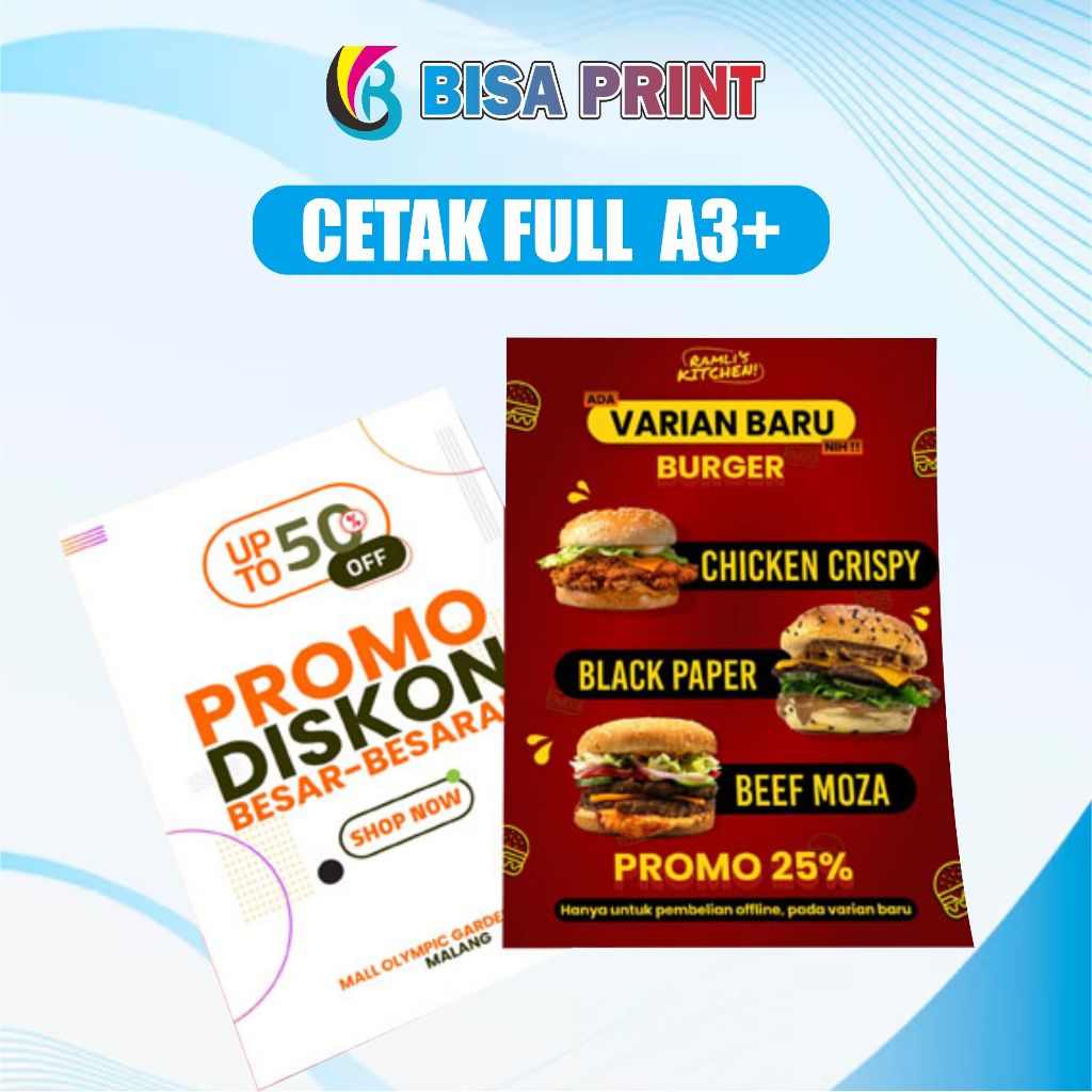 

Print A3+ 1 sisi | Cetak Hvs, Art Paper, Art Cartoon | Cetak Brosur, Poster Ukuran A3+