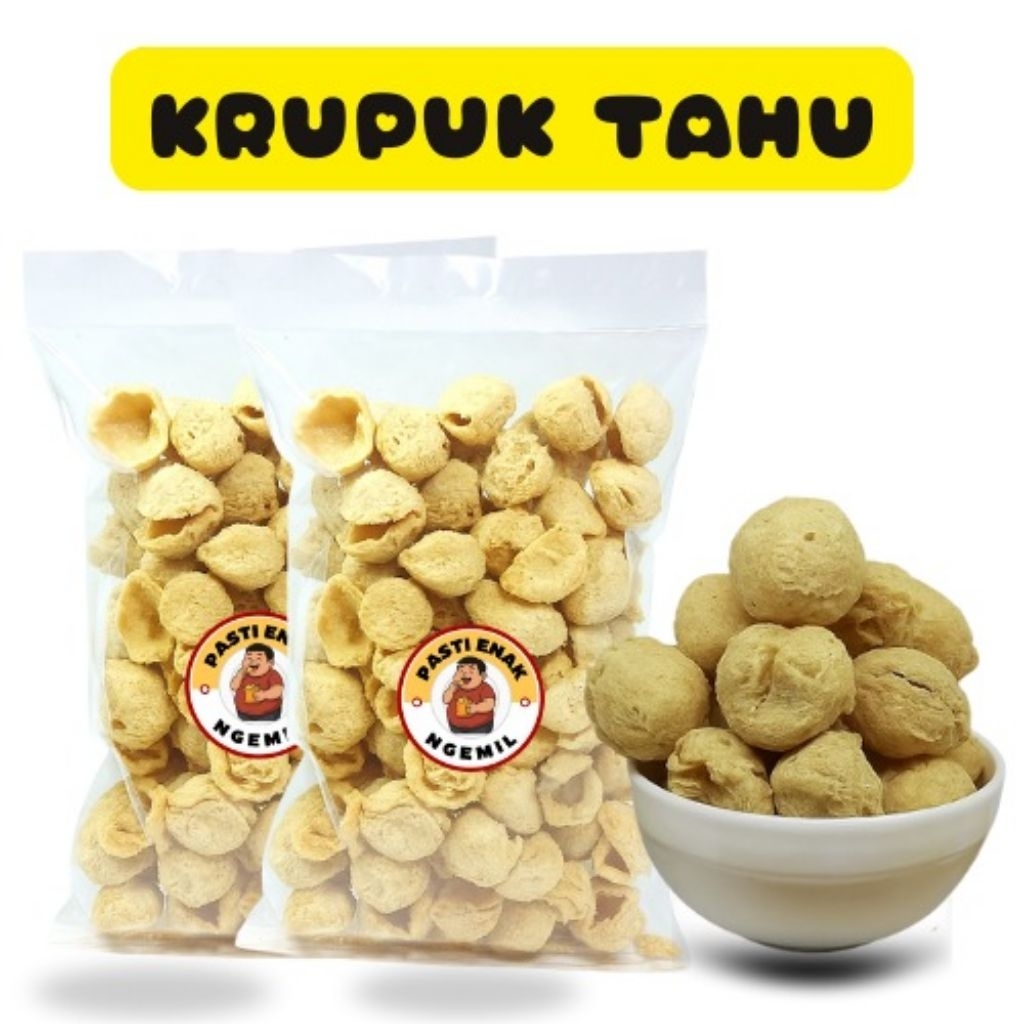 Kripik Tahu Walik Crispy Pong Bulat |  PastiEnakNgemil | Kerupuk Tahu | 1kg 500gram 200gram | Enak G