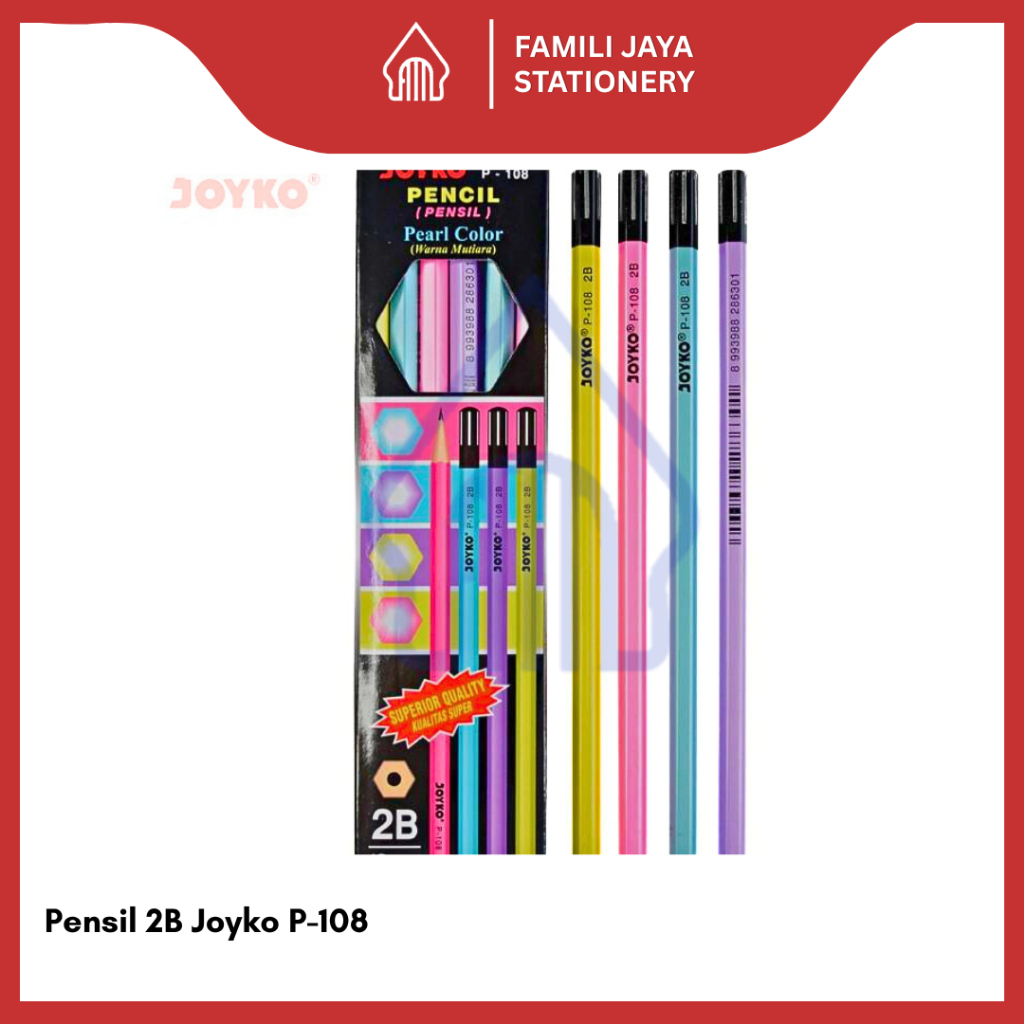 

JOYKO Pencil 2B / Pensil Joyko P-108 2B 1 Pack (12 Pcs)