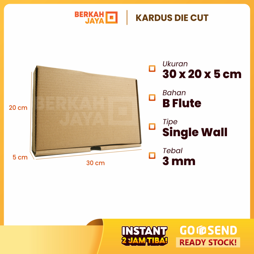 

(HARGA SPESIAL) BOX KARDUS 30x20x5 cm DUS PACKING 30 x 20 x 5 cm DIE CUT PIZZA