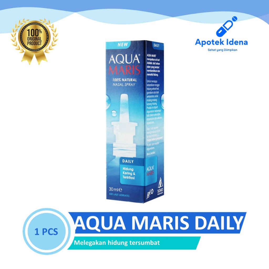 AQUA MARIS DAILY NASAL SPRAY 30 ML Untuk Dekongestan & Pembersih Hidung Harian
