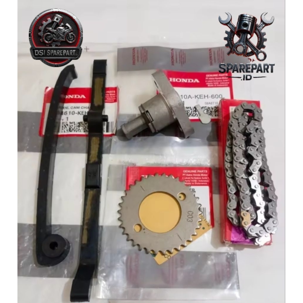 Gigi sentrik keh+lidah tensioner tonjokan rantai keteng GL PRO NEOTECK TIGER LAMA MEGAPRO LAMA KEH