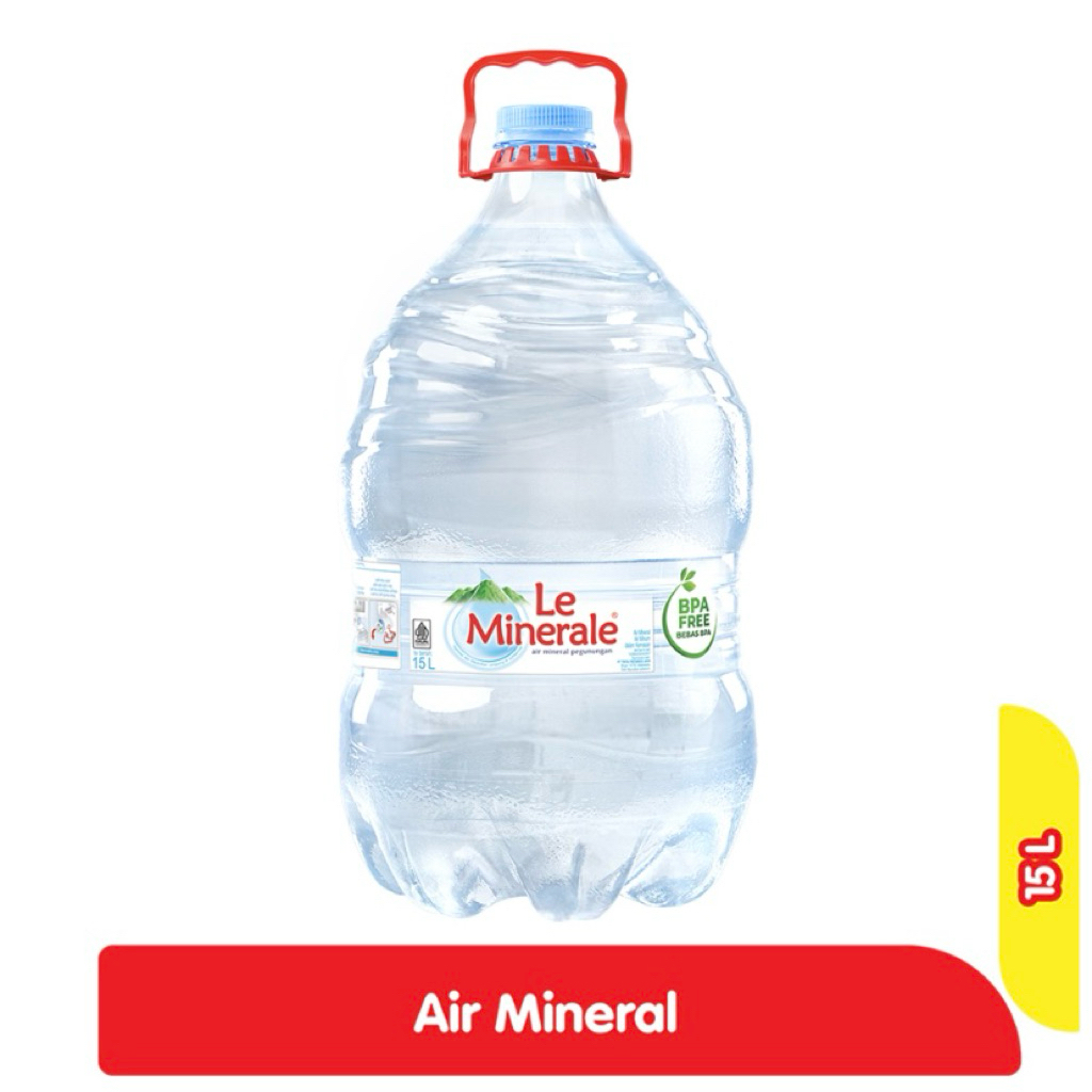 

Le Mineral Galon 15liter (Instant/Sameday)