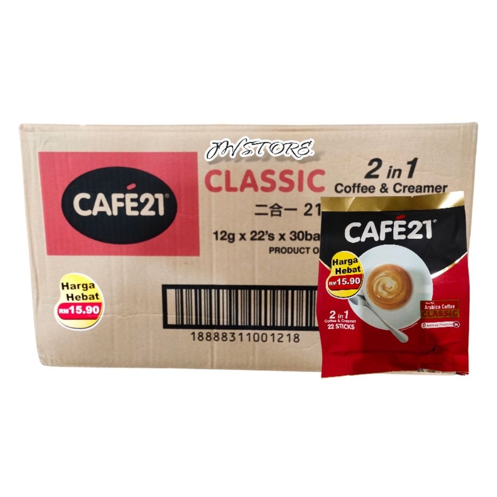 

CAFE 21 SUGAR INSTANT CoffeMix No Sugar Added 1Dus (30Bags x 22S)