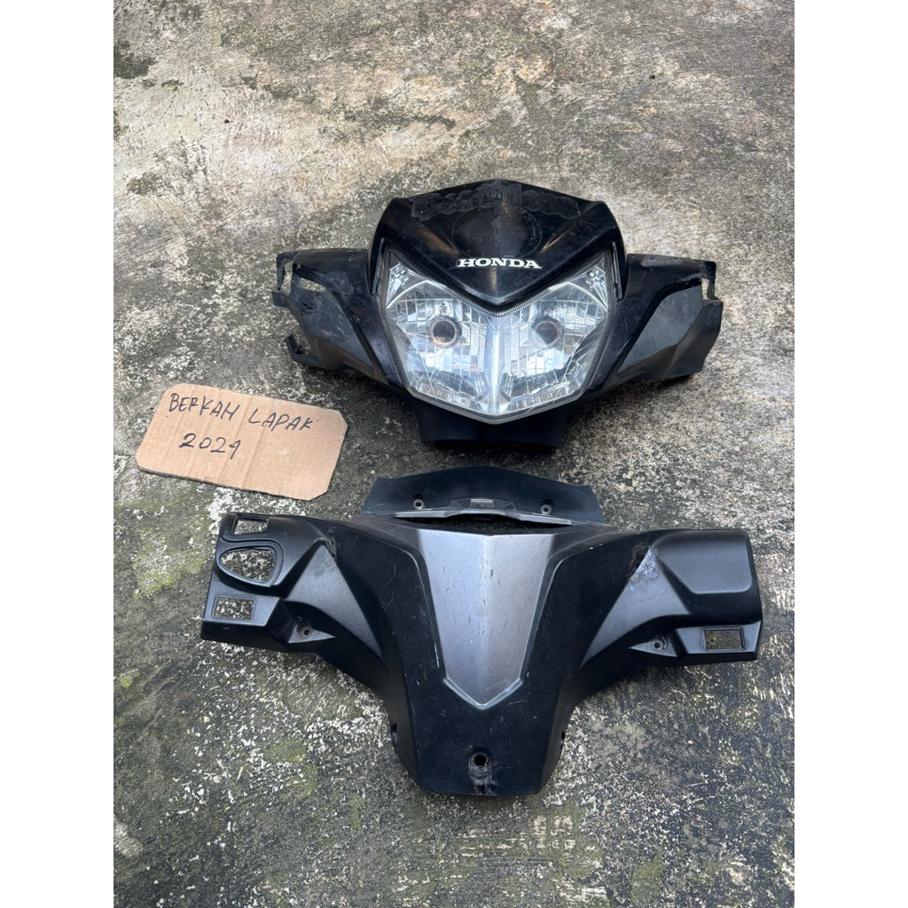 cover batok lampu depan belakang honda supra x 125 fi injeksi tahun 2014 -2019 plus reflektor origin