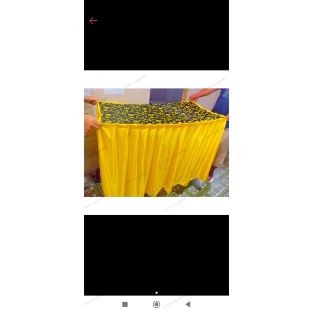 Cover meja batik 60cm x 80cm x 180cm menutup depan samping kanan kiri meja