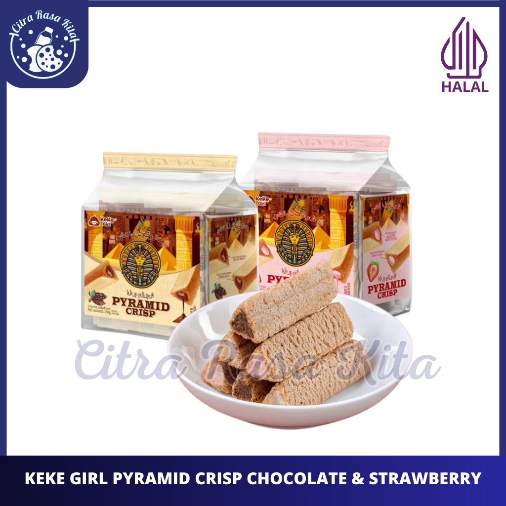 

Keke Girl Pyramid Crisp Chocolate & Strawberry Flavour Halal 150g