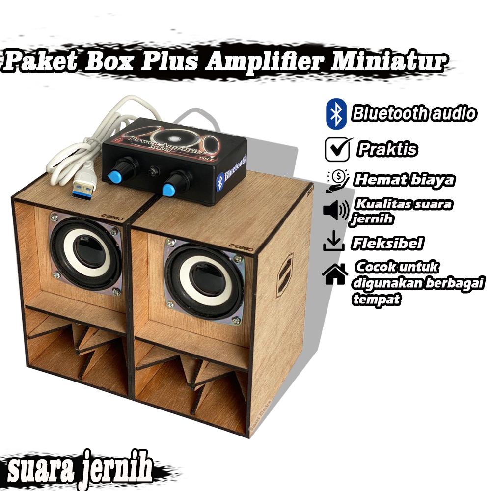 Box Speaker Miniatur CBS 2 INCH Bluetooth Siap Pakai