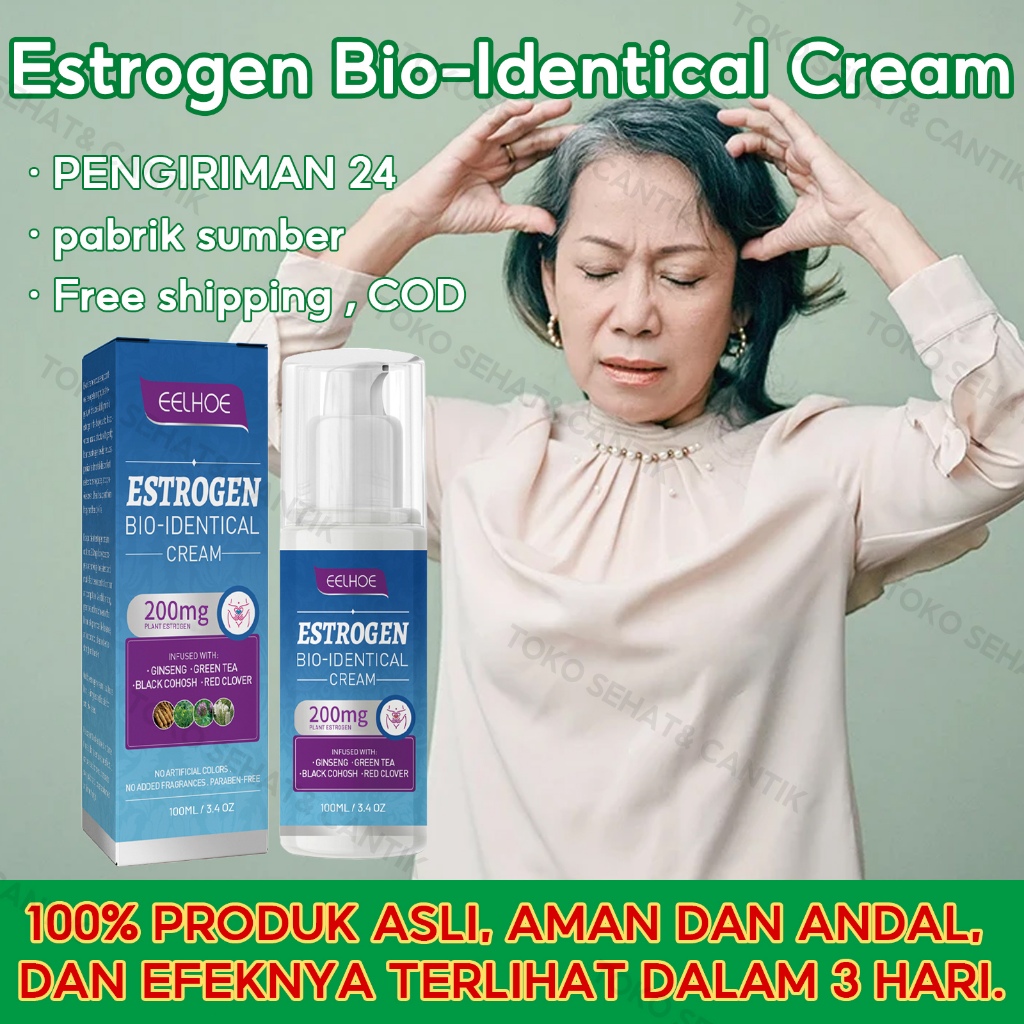 EELHOE Estrogen Bio-Identical Cream 100ml Menopausal Oestrogen Cream Estrogen Cream Estrogen Relief 