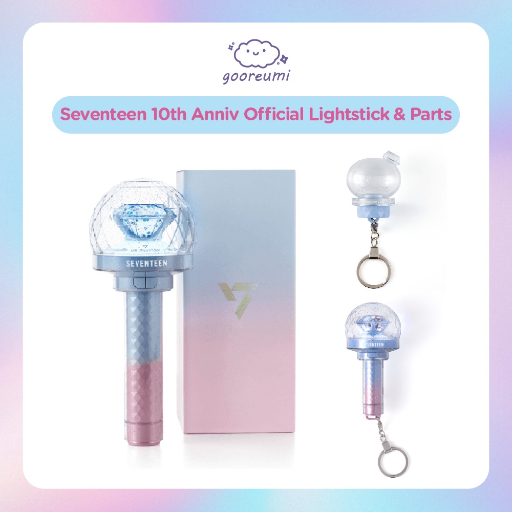 [READY STOCK] Seventeen Official Lightstick | Bongbongee Parts Keyring | Mini Lightstick keyring (Ca