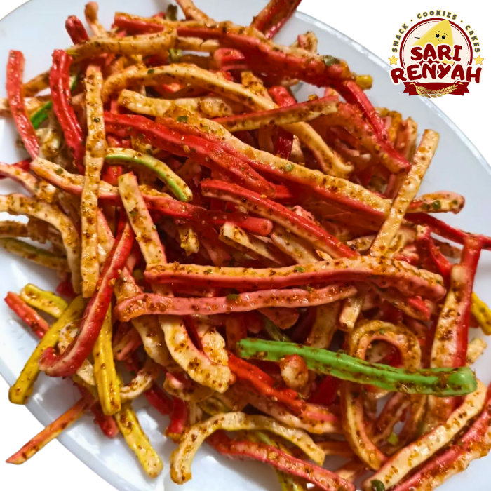 

Kerupuk Seblak Beton Pedas Gurih 250g / Cemilan Pedes - Sari Renyah