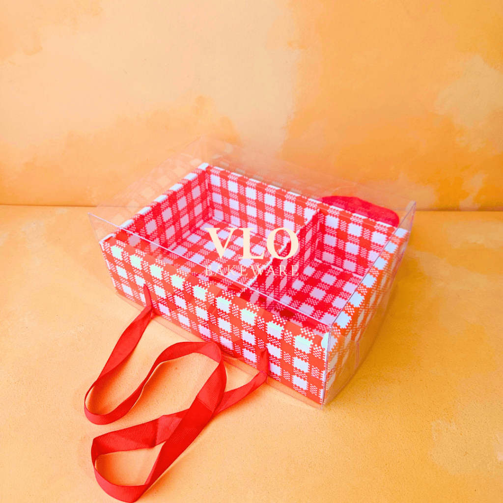 

Kotak kue hampers natal ada handle | christmas gift cake box