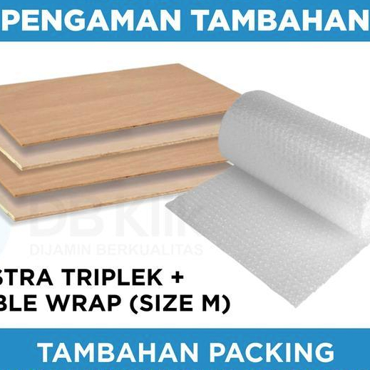 

packing triplek & buble tambahan
