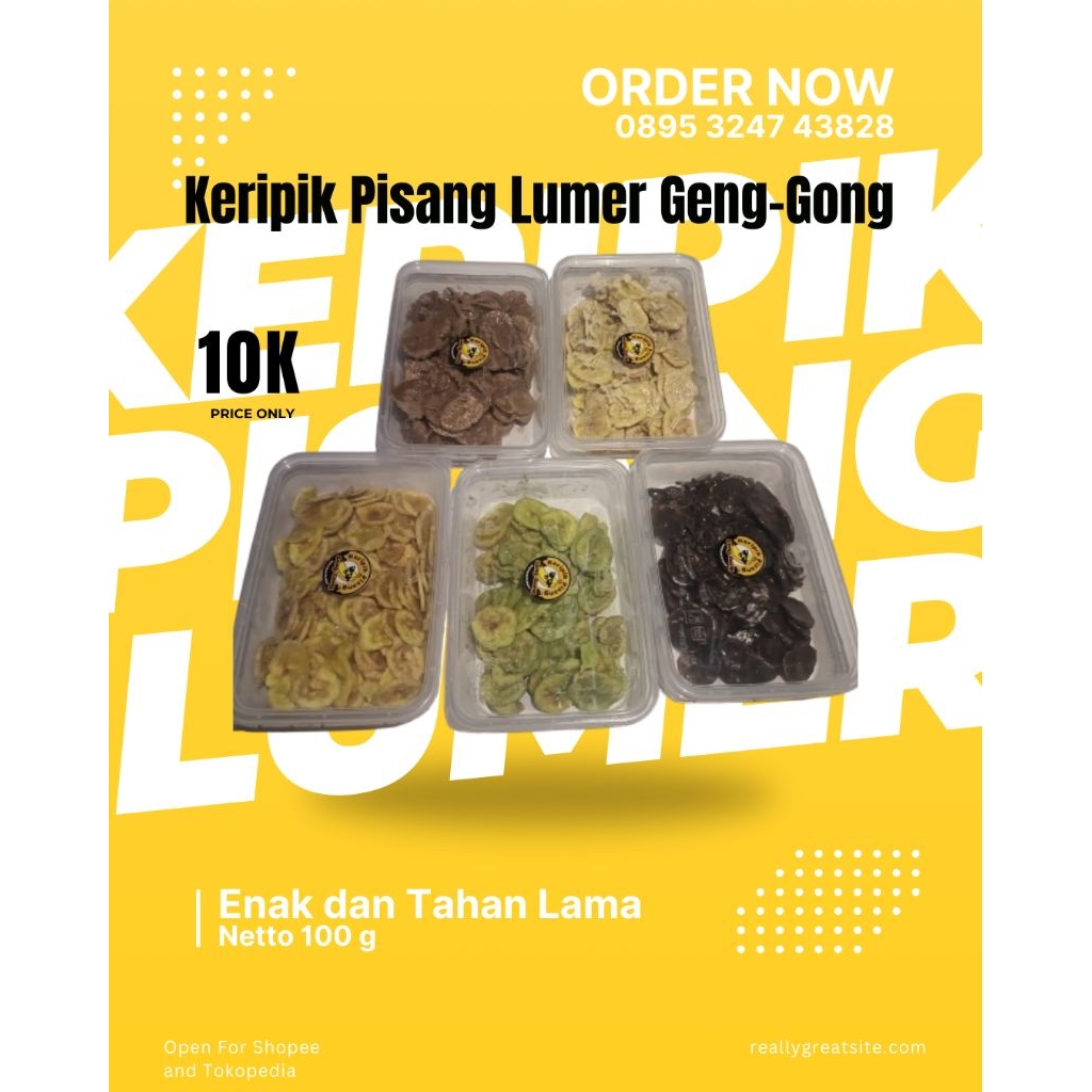 

Keripik Pisang Lumer Geng-Gong