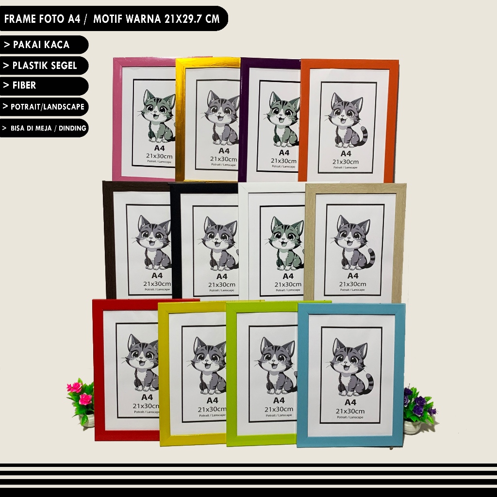 Bingkai foto A4 / Frame Foto A4 / Pigura A4 / Frame Sertifikat A4 / Bingkai Sertifikat A4 TERLARIS