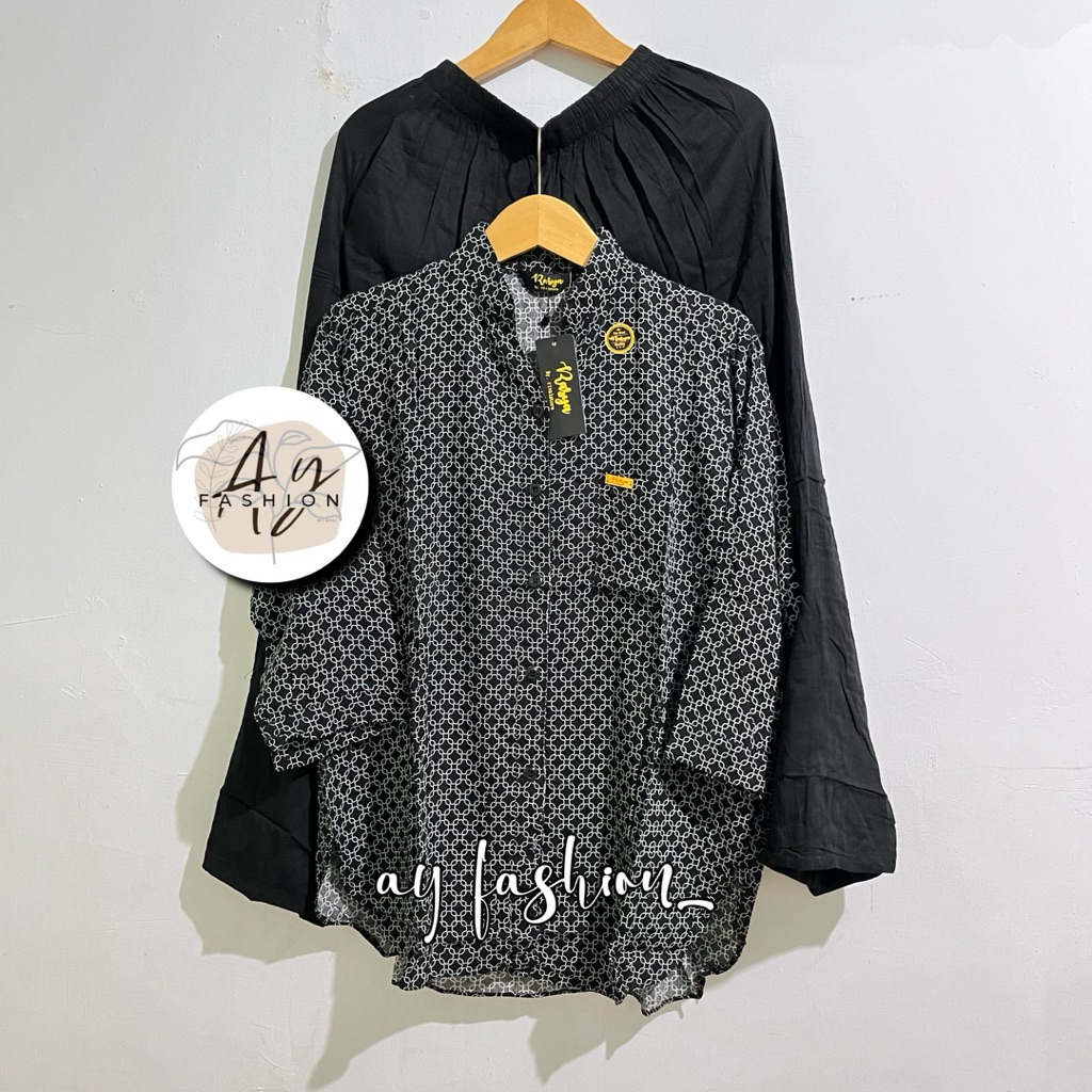 setelan wanita terbaru motif bunga kombinasi oneset rasya termurah kekinian set viral 2024 setcel ju