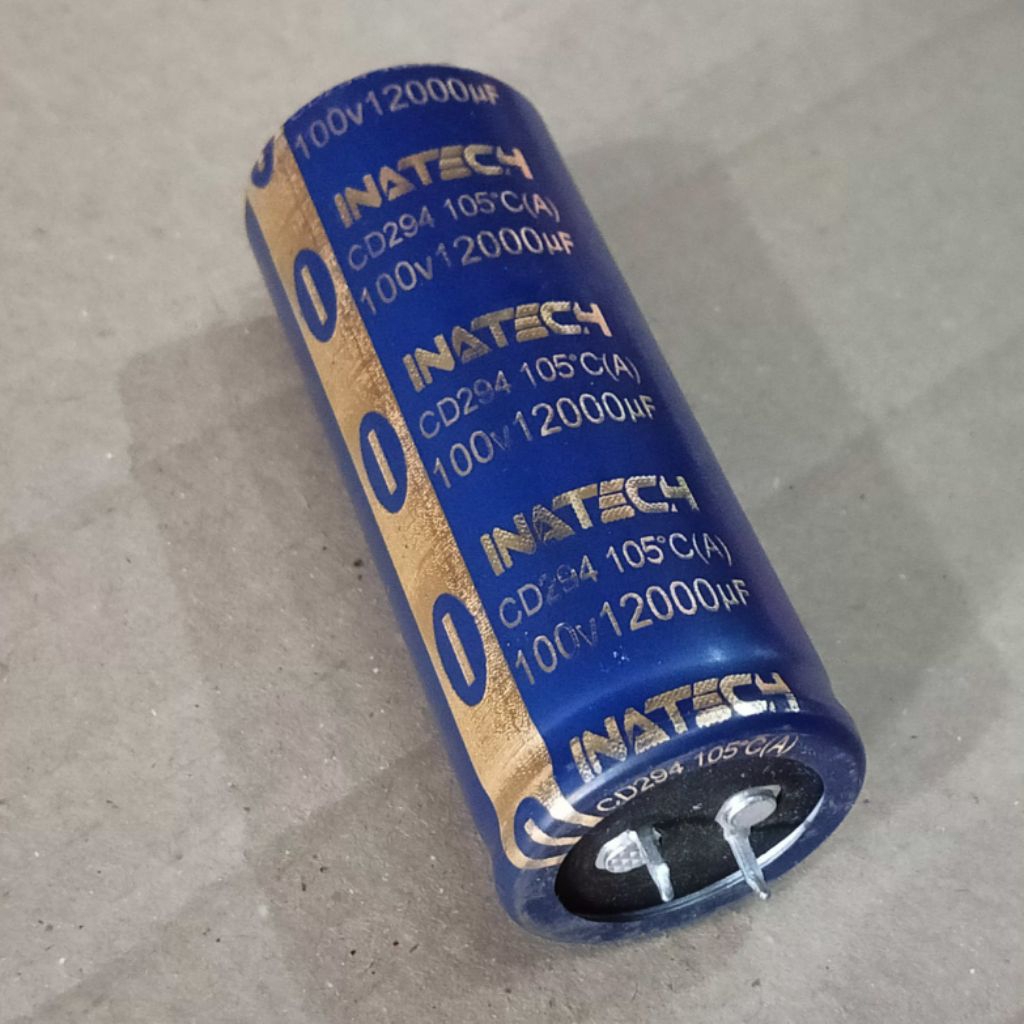 Elko 12000uf 100V Inatech Diameter 3cm tinggi 7cm