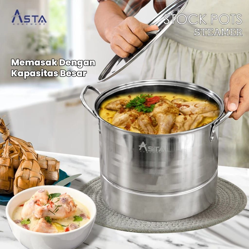 Stock pot steamer ASTA