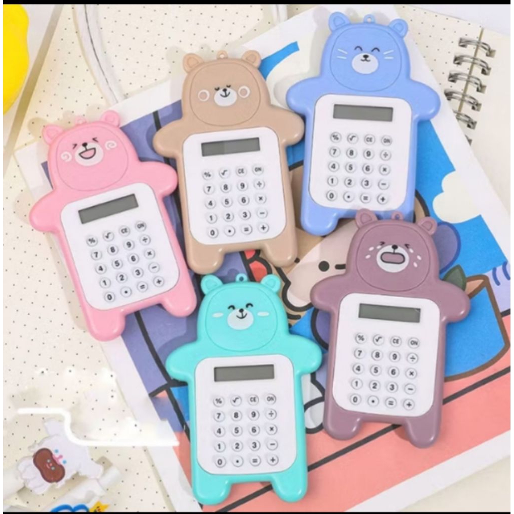 

Calculator Mini Portable Motif Bear Kalkulator Portable Mini Beruang Kalkulator Unik Kalkulator 8 Digit Mini Portable Kalkulator