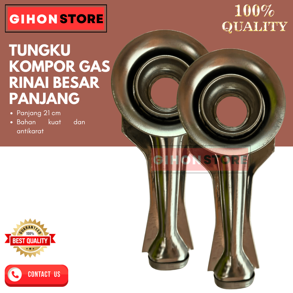 TUNGKU KOMPOR GAS RINAI BESAR PANJANG UKURAN PANJANG 21 CM