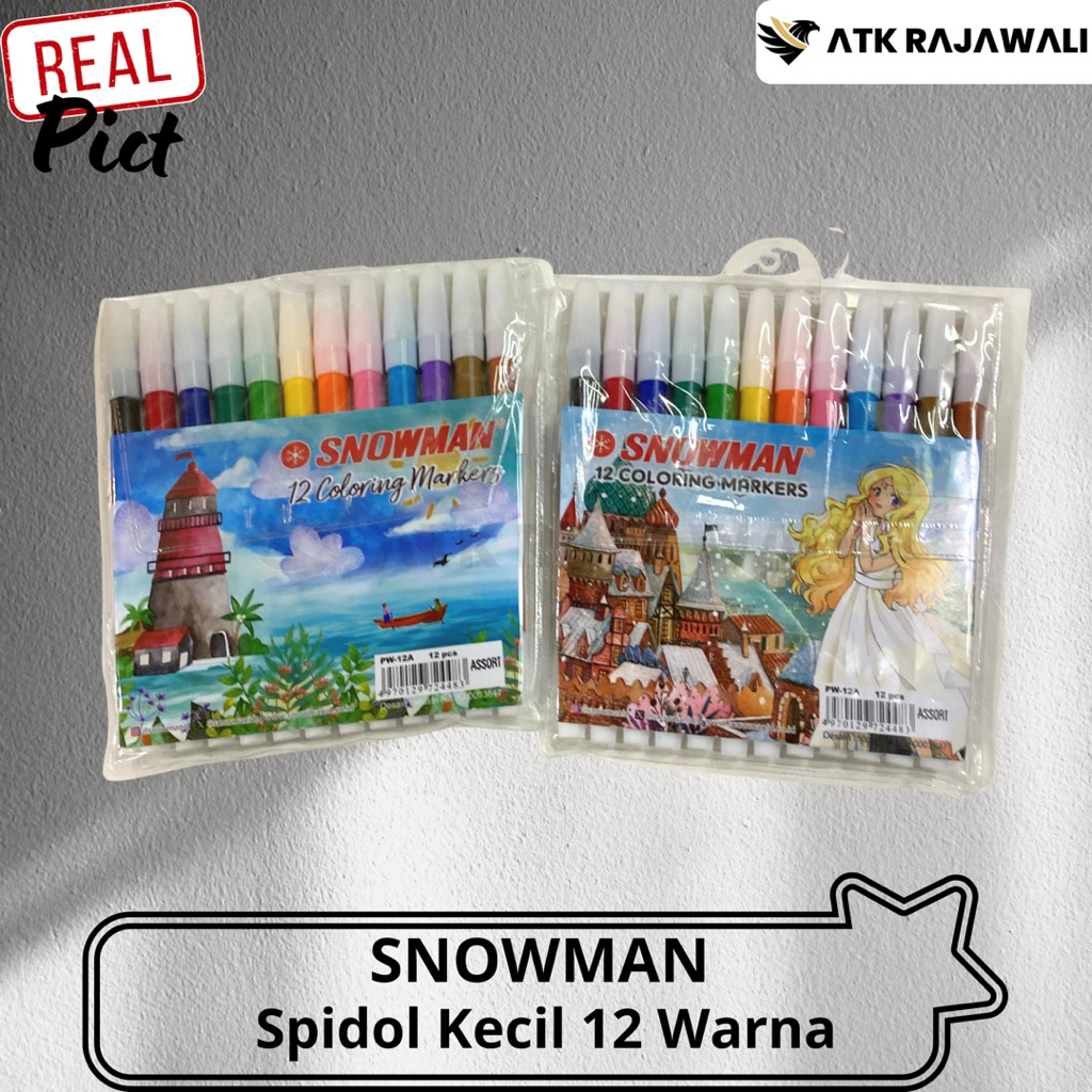 

Spidol Snowman 12 Warna Kecil