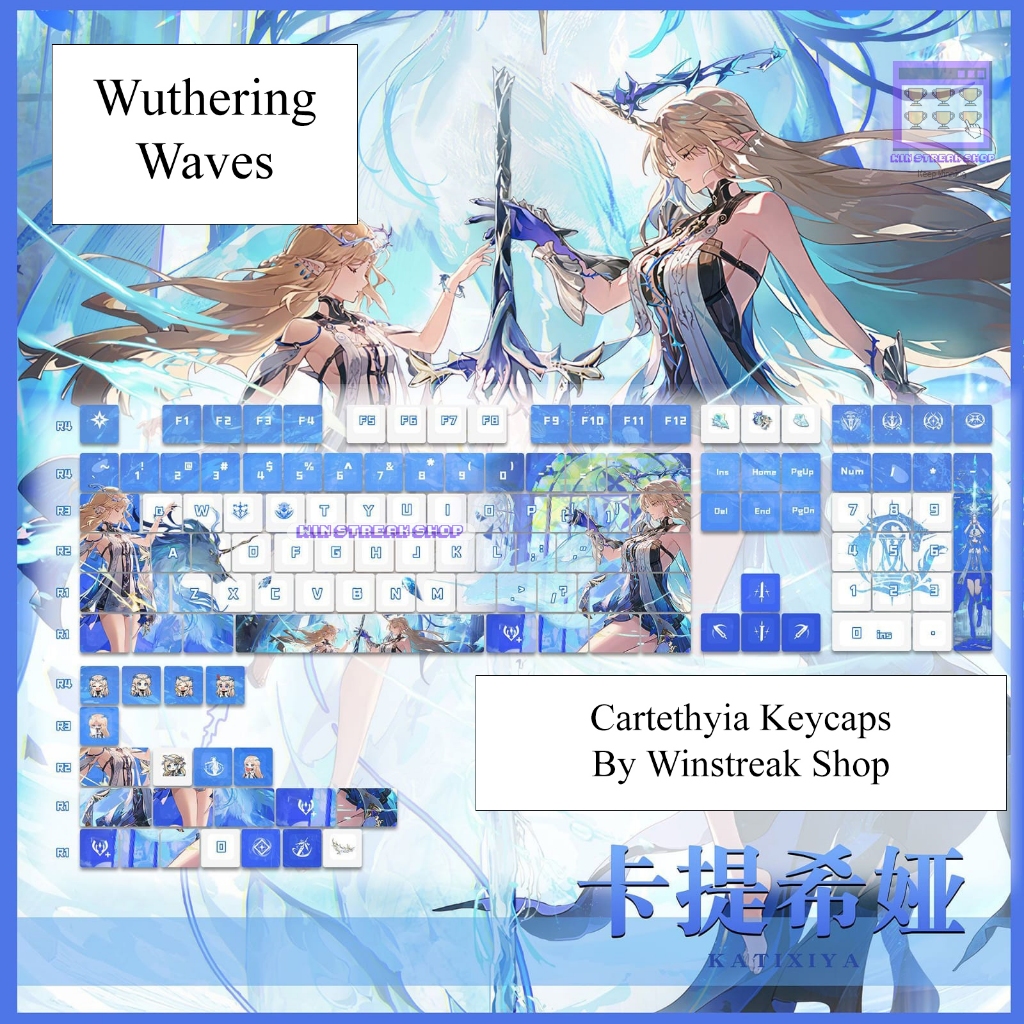 Wuthering Waves Keycaps - Cartethyia Keycaps PBT / PBT Cartethyia Keycaps / Cartethyia Keycaps / Key