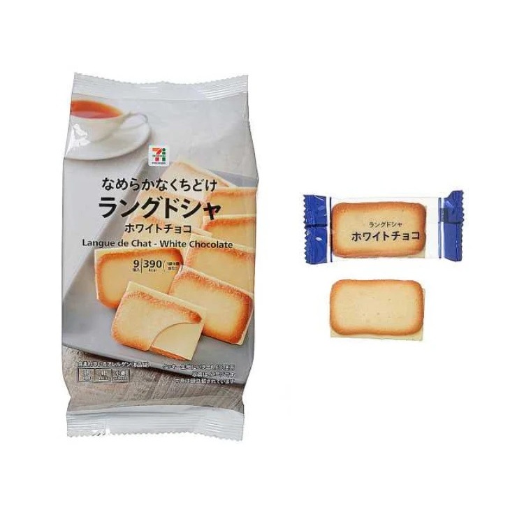 

7-Eleven Japan Langue de Chat White Chocolate Cookies
