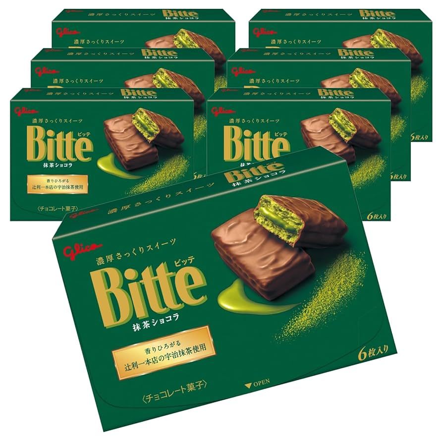

Glico Bitte Matcha Chocolate Original Japan