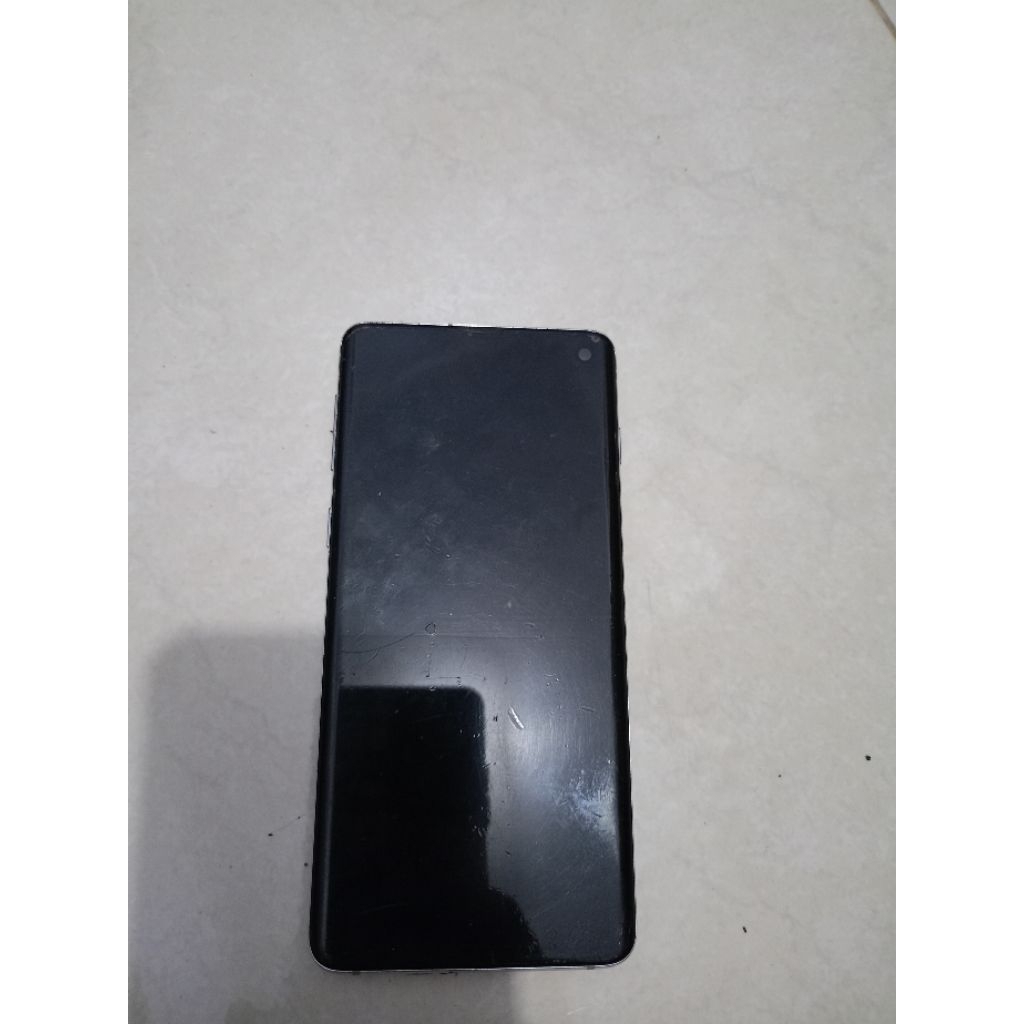 LCD Samsung S10 Biasa, (SM-G973) Original Copotan, Normal - Jernih