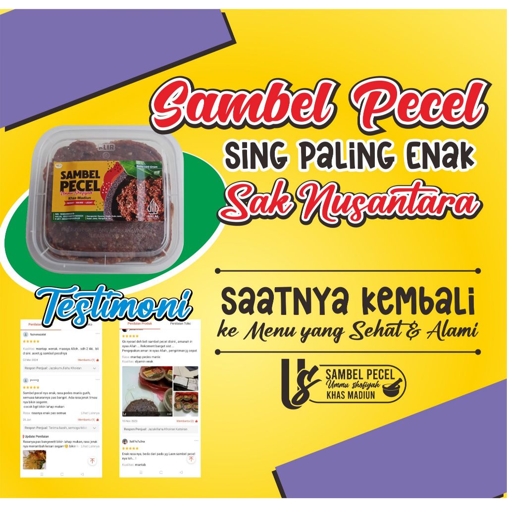 

Pecel Madiun/Sambal Pecel Ummu Shofiyah Madiun/Sambel Pecel/Pecel enak 1 kg