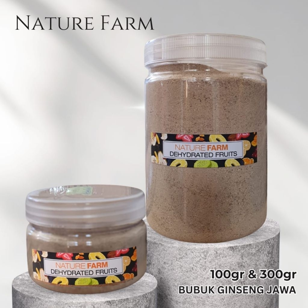 

Nature Farm Premium Bubuk Gingseng Ginseng Jawa Murni Tanpa Campuran Talinum Paniculatum Javanese Ginseng Powder