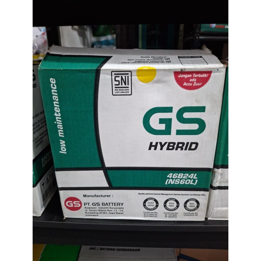 GS Astra Hybrid NS60/NS60L 12V 45Ah