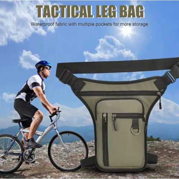 Tas Paha Pria Tactical Leg Bag Selempang Paha Pria Multipocket